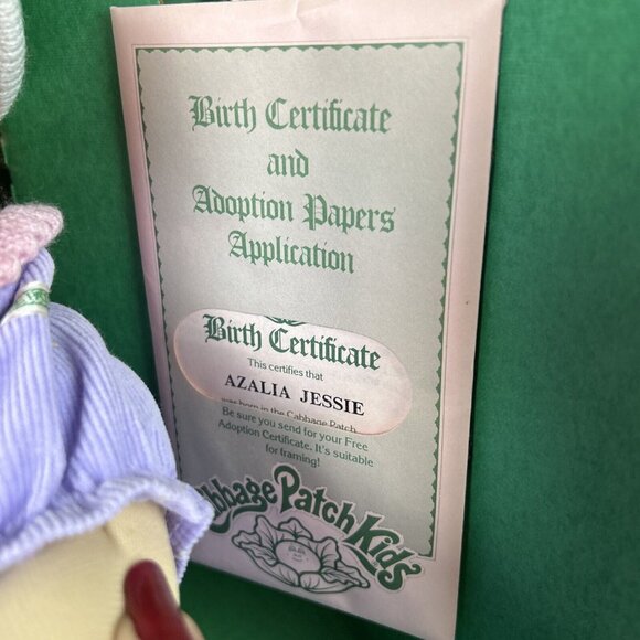 Cabbage Patch Kid Vintage 1985 Coleco Girl Red Pigtails & Blue Eyes NIB Retro - Picture 4 of 16